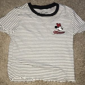 Disney Minnie Mouse striped crop top